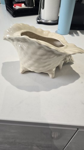 Vintage ceramic conch sea - ceramic,