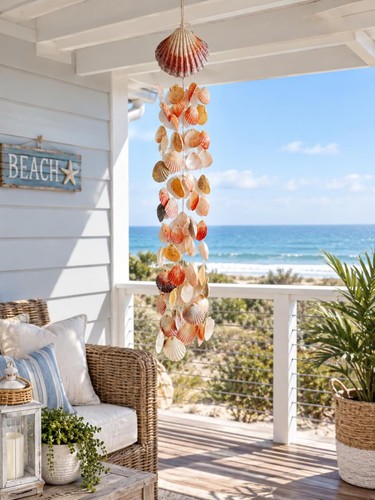 Seashell wind chime - seashell,