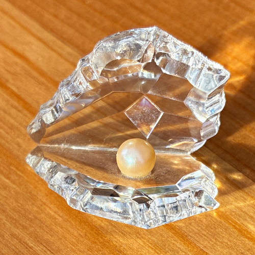 Unmarked clear glass - clear, clam